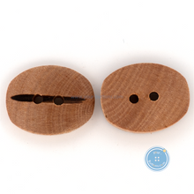 Load image into Gallery viewer, (3 pieces set) 20mm Oval Litchi Wooden Button
