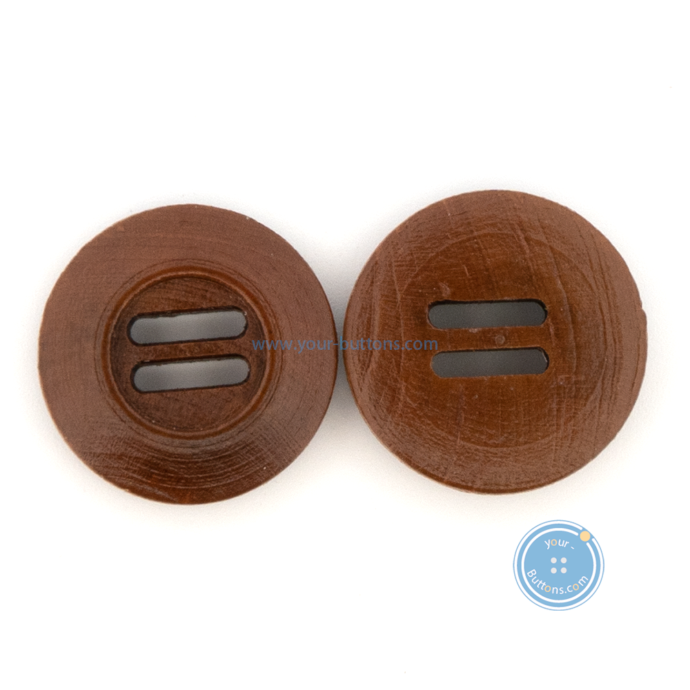(3 pieces set) 12mm Wooden Button with Ribbon hole