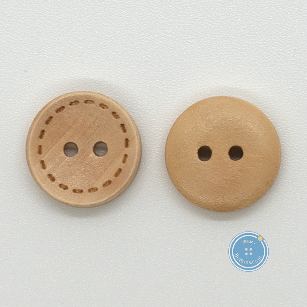 (3 pieces set) 15mm Wood button