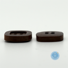 Load image into Gallery viewer, (3 pieces set) 18mm Square Wooden Button
