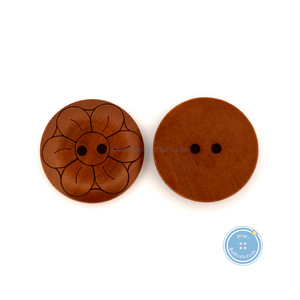 (3 pieces set) 20mm 2hole Wooden Button (Thin and Thick version)