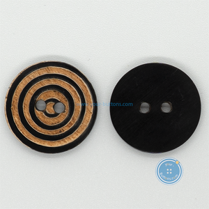 (2 pieces set) 12mm,23mm & 32mm Hand-Made Horn Button