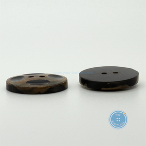 (2 pieces set) 25mm Hand-Made Horn Button
