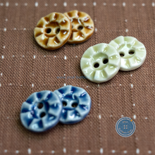 Load image into Gallery viewer, 13mm Handmade Pottery Button
