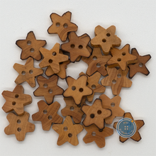 Load image into Gallery viewer, (3 pieces set) 12mm Star Wood button
