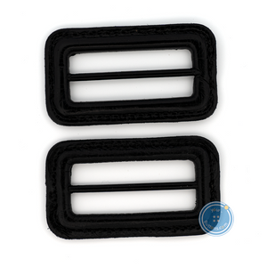 (1 pieces set) 65mm Real Leather Buckle - BLACK