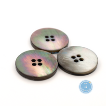 Load image into Gallery viewer, (3 pieces set) 25mm 4holes Grey Mother of Pearl Button
