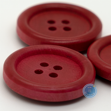 Load image into Gallery viewer, (3 pieces set) 26mm-4hole Wooden Button (Spray Red)

