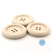 Load image into Gallery viewer, (3 pieces set) 35mm 4hole Wooden Button with distressed effect
