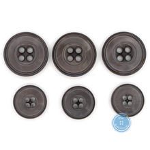 Load image into Gallery viewer, (3 pieces set) 15mm &amp; 20mm Shell Button - Spray Grey
