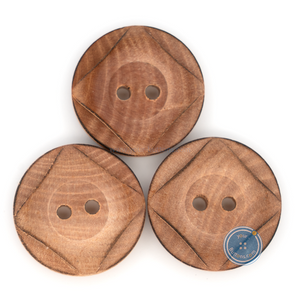 (3 pieces set) 20mm Litchi Wood with Burnt