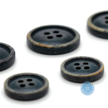 Load image into Gallery viewer, (3 pieces set) 15mm &amp; 20mm Vintage Burnt Bone Button
