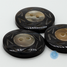 Load image into Gallery viewer, (2 pieces set) 25mm Hand-Made Horn Button
