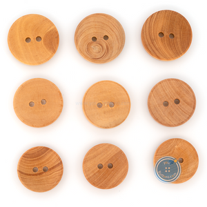 (3 pieces set) 19mm,20mm & 21mm Natural Wooden Button
