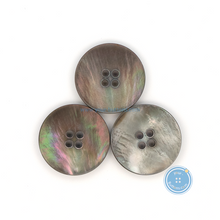 Load image into Gallery viewer, (3 pieces set) 25mm 4holes Grey Mother of Pearl Button
