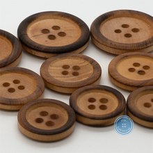 Load image into Gallery viewer, (3 pieces set) 18mm, 20mm &amp; 26mm Wood button
