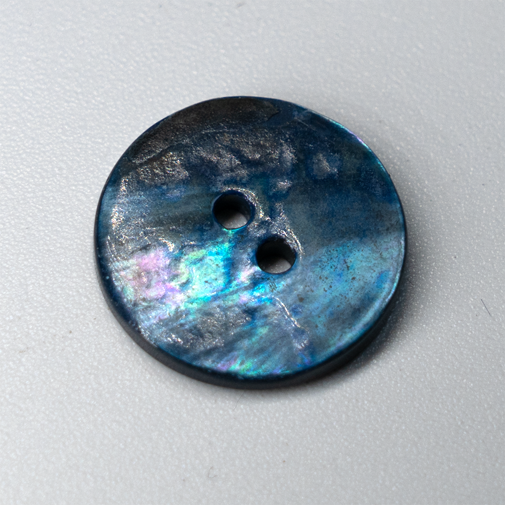 (3 pieces set) 15mm & 18mm MOP Shell Button DTM Blue color – Your Buttons