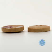 Load image into Gallery viewer, (3 pieces set) 17mm 4hole Wooden Button with Print Pattern
