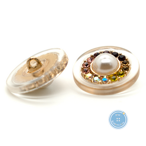 (3 pieces set) 20mm Gems Shank Button