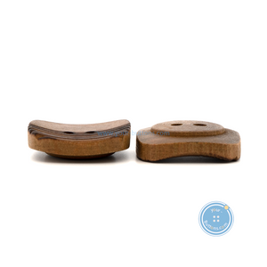 (3 pieces set) 29mm Square Wooden Button