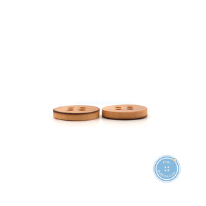 (3 pieces set) 12mm Wood button with Burnt Edge