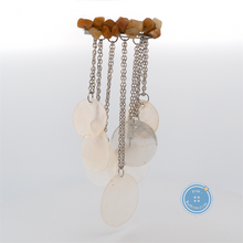 Load image into Gallery viewer, (1 pieces set) Metal Pins Accessories with seashell pieces and stone
