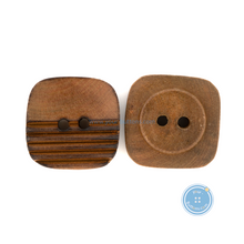 Load image into Gallery viewer, (3 pieces set) 29mm Square Wooden Button

