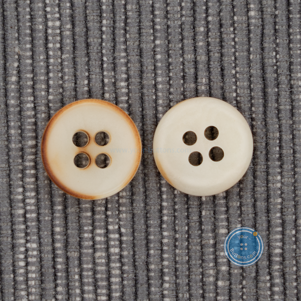 (3 pieces set)11.5mm Real Nuts shirt Button 4hole Burnt