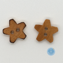 Load image into Gallery viewer, (3 pieces set) 12mm Star Wood button
