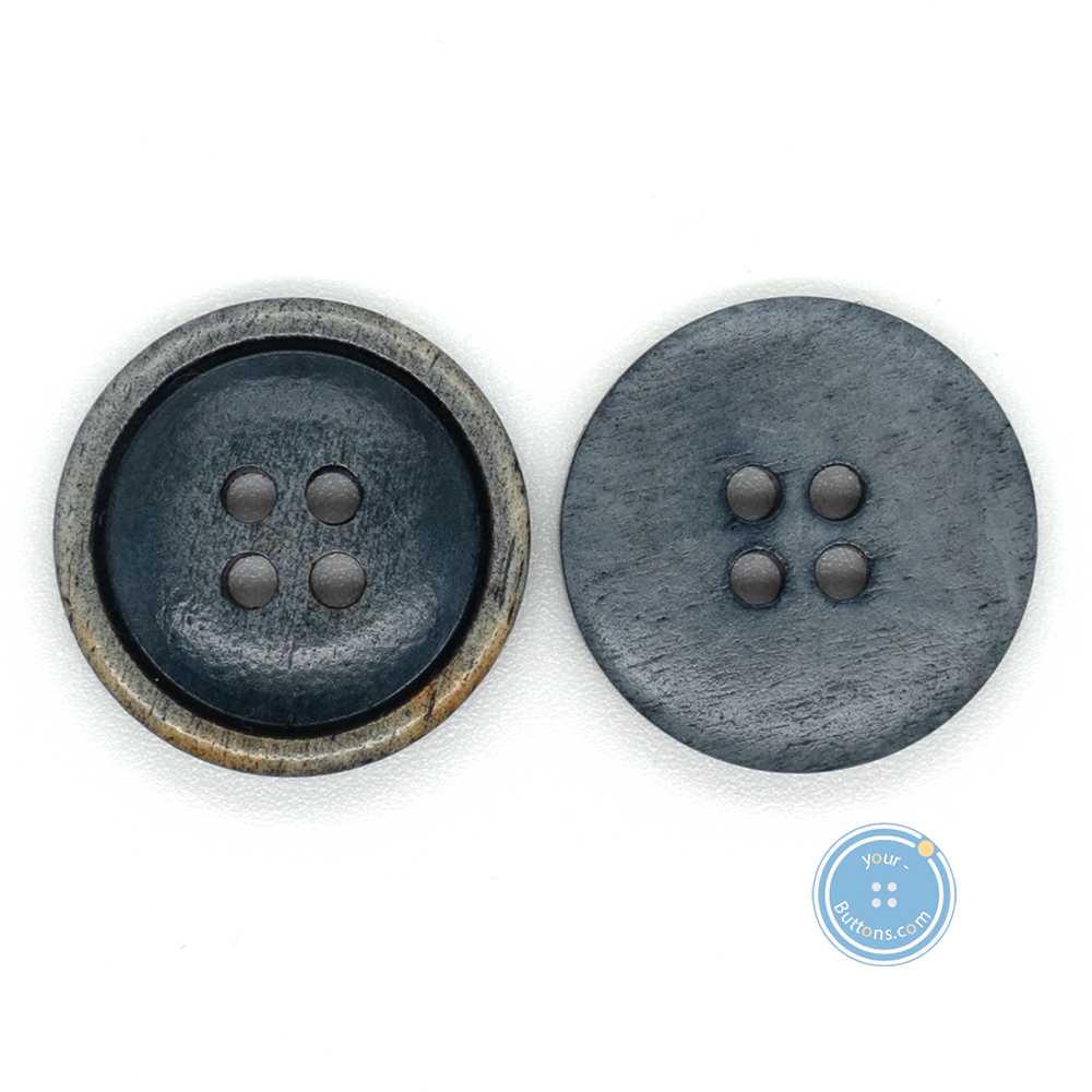 (3 pieces set) 15mm & 20mm Vintage Burnt Bone Button
