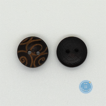 Load image into Gallery viewer, (3 pieces set) 11mm Wooden Button with circle pattern
