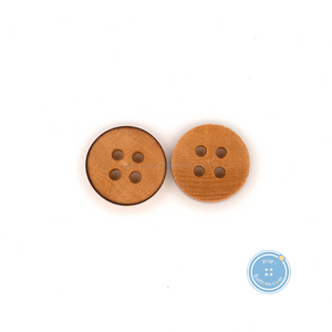 (3 pieces set) 12mm Wood button with Burnt Edge