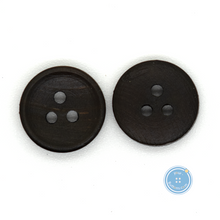 Load image into Gallery viewer, (3 pieces set) 13mm-3hole Dark Brown Wooden Button
