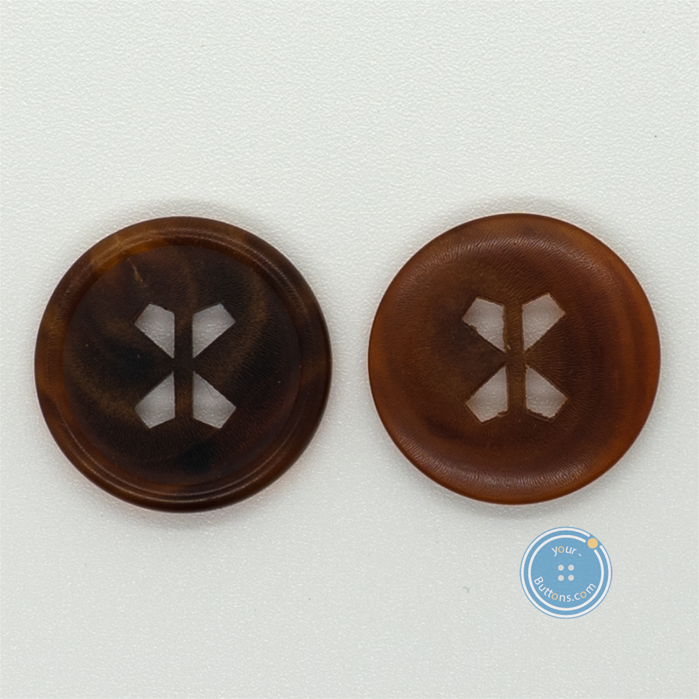 (3 pieces set) 20mm Real Horn Button with Special holes