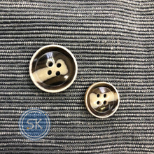 Load image into Gallery viewer, (3 pieces set) 15mm &amp; 20mm 4hole urea suit button with burnt edge
