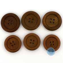 Load image into Gallery viewer, (3 pieces set) 25mm &amp; 28mm 4hole Wooden Button
