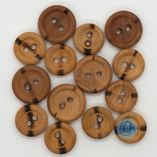 Load image into Gallery viewer, (3 pieces set) 11mm, 13mm,  &amp; 15mm Burnt Wood button
