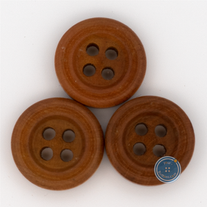 (3 pieces set) 13mm & 15mm 4hole Wooden Button