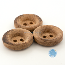 Load image into Gallery viewer, (3 pieces set) 19mm thick Beech Wood Button with Burnt
