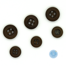 Load image into Gallery viewer, (3 pieces set) 9mm &amp; 11mm 4hole Wooden Button
