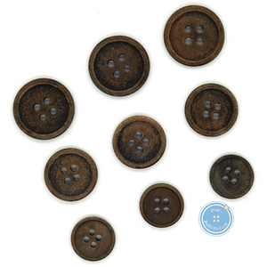 (3 pieces set) 12.5mm 15mm & 17mm Wooden Button
