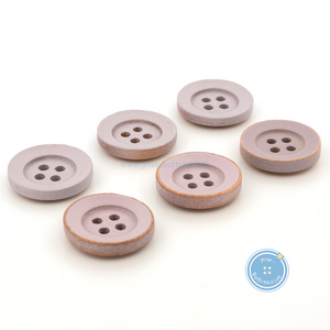 (3 pieces set) 15mm DTM Purple Wooden Button