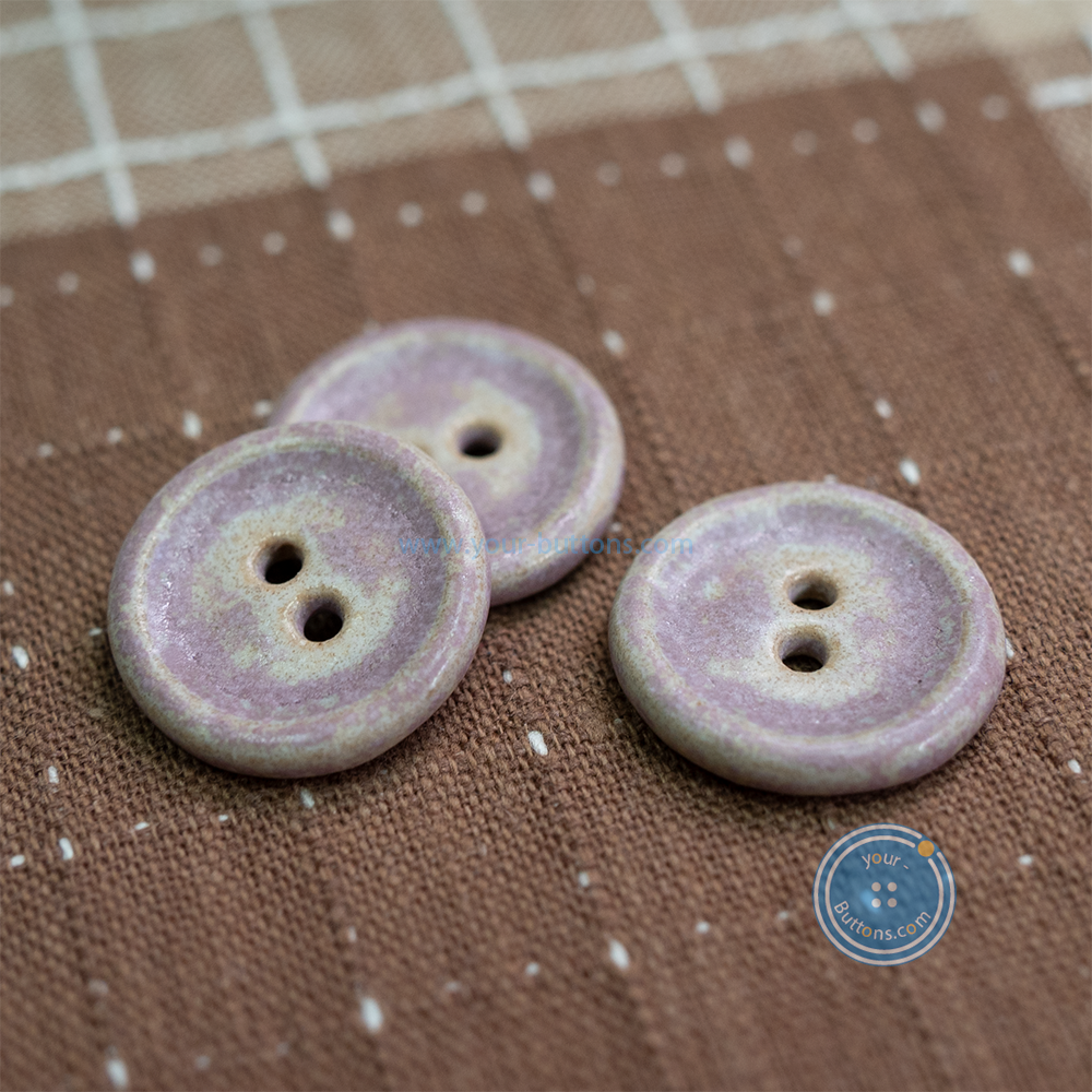 17mm Handmade Pottery Button