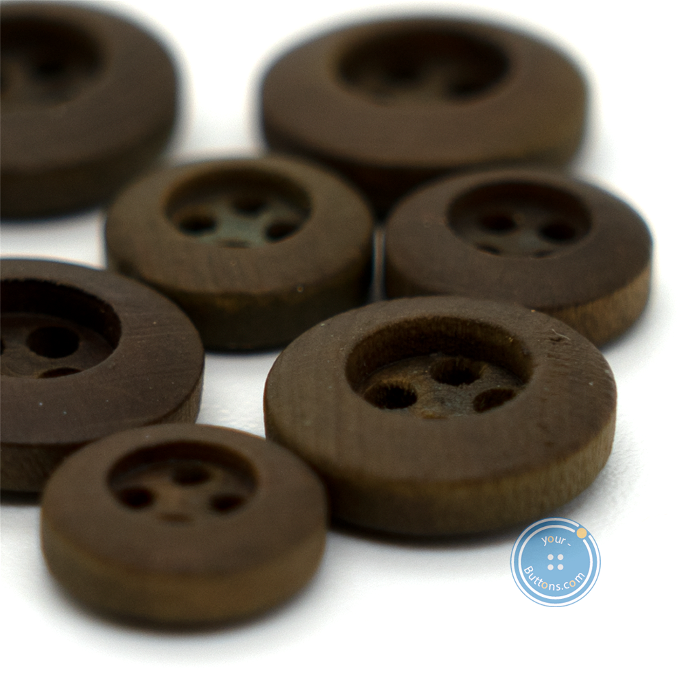 (3 pieces set) 9mm & 11mm 4hole Wooden Button