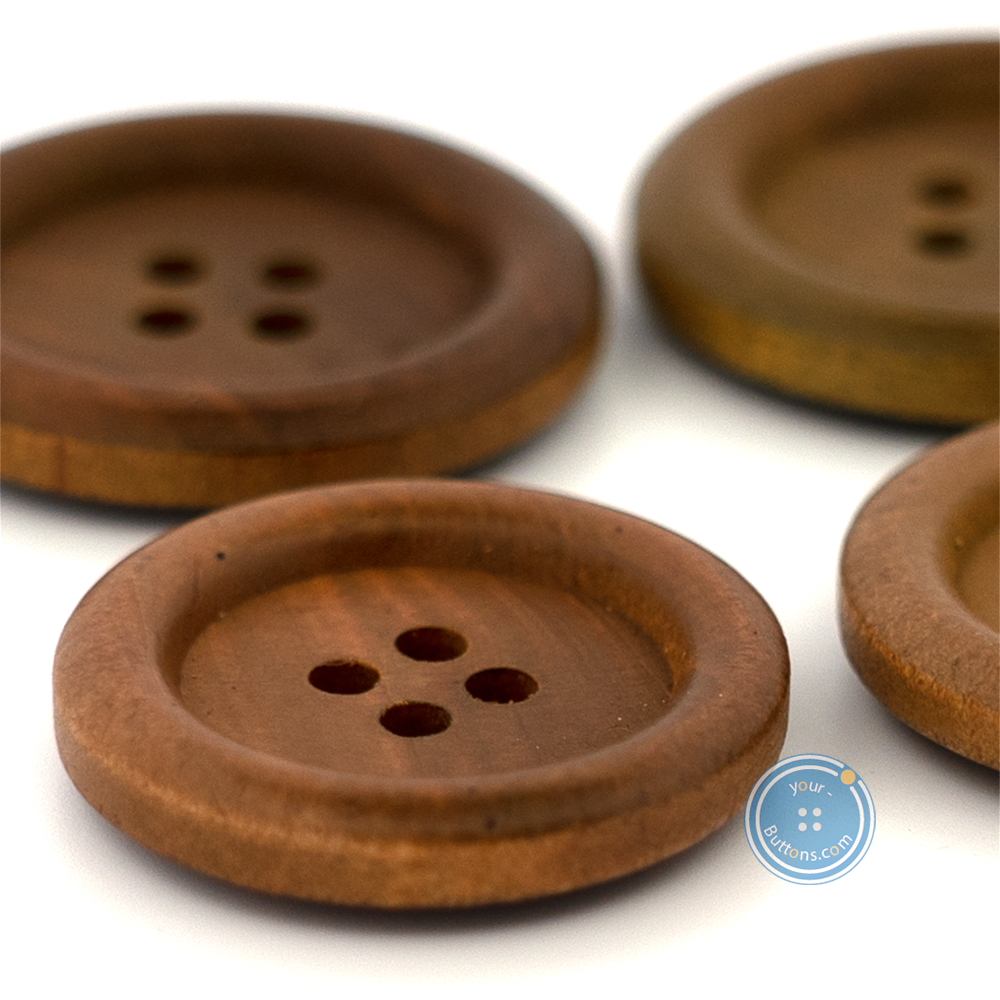 (3件套) 25mm & 28mm 4hole Wooden Button