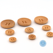 Load image into Gallery viewer, (3 pieces set) 9mm,11mm &amp; 19mm Natural Wooden Button
