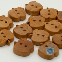 Load image into Gallery viewer, (3 pieces set) 15mm Wooden Apple Button
