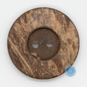 (3 pieces set) 34mm Thick Rim coconut Button (Raw)