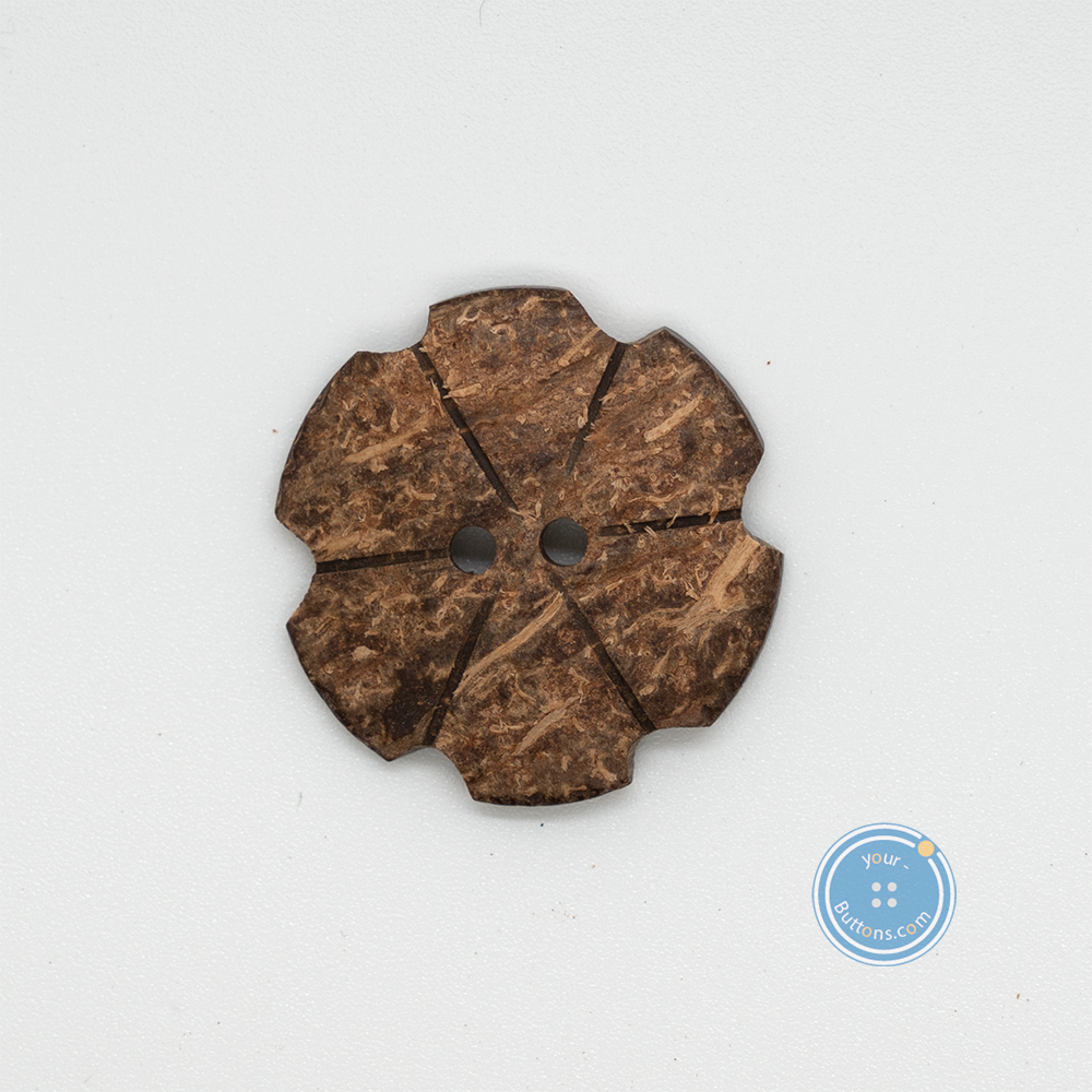 (3 pieces set) 31mm 2hole flower Coconut