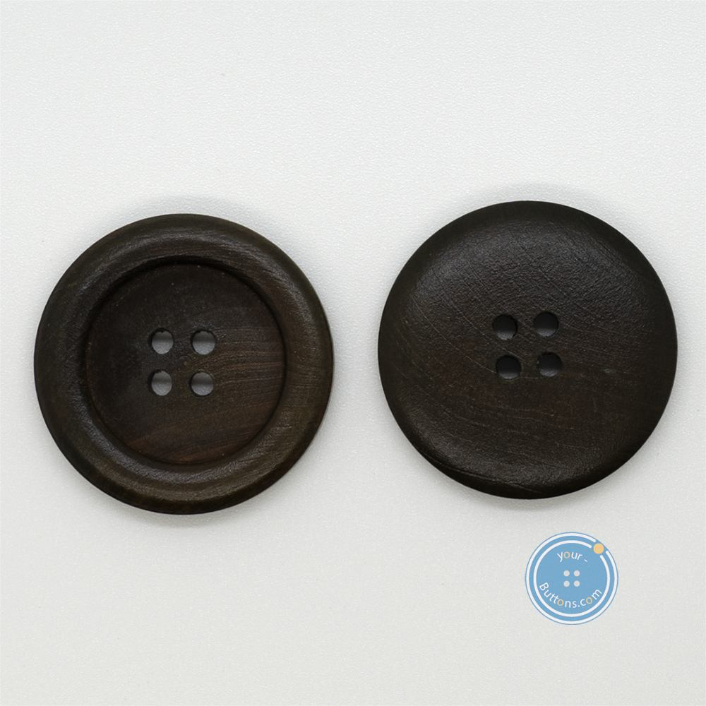 (3 pieces set) 34mm Wood button